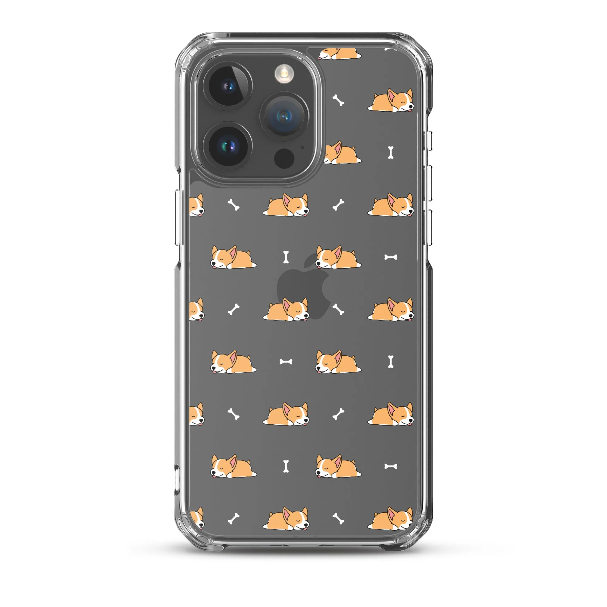 Welsh Corgi  iPhone 16 15 14 13 Clear Case, Dog Puppy Print Cute Gift Aesthetic iPhone 12 11 Pro Max Mini SE 2020 XS XR X 7 8 Cell Phone