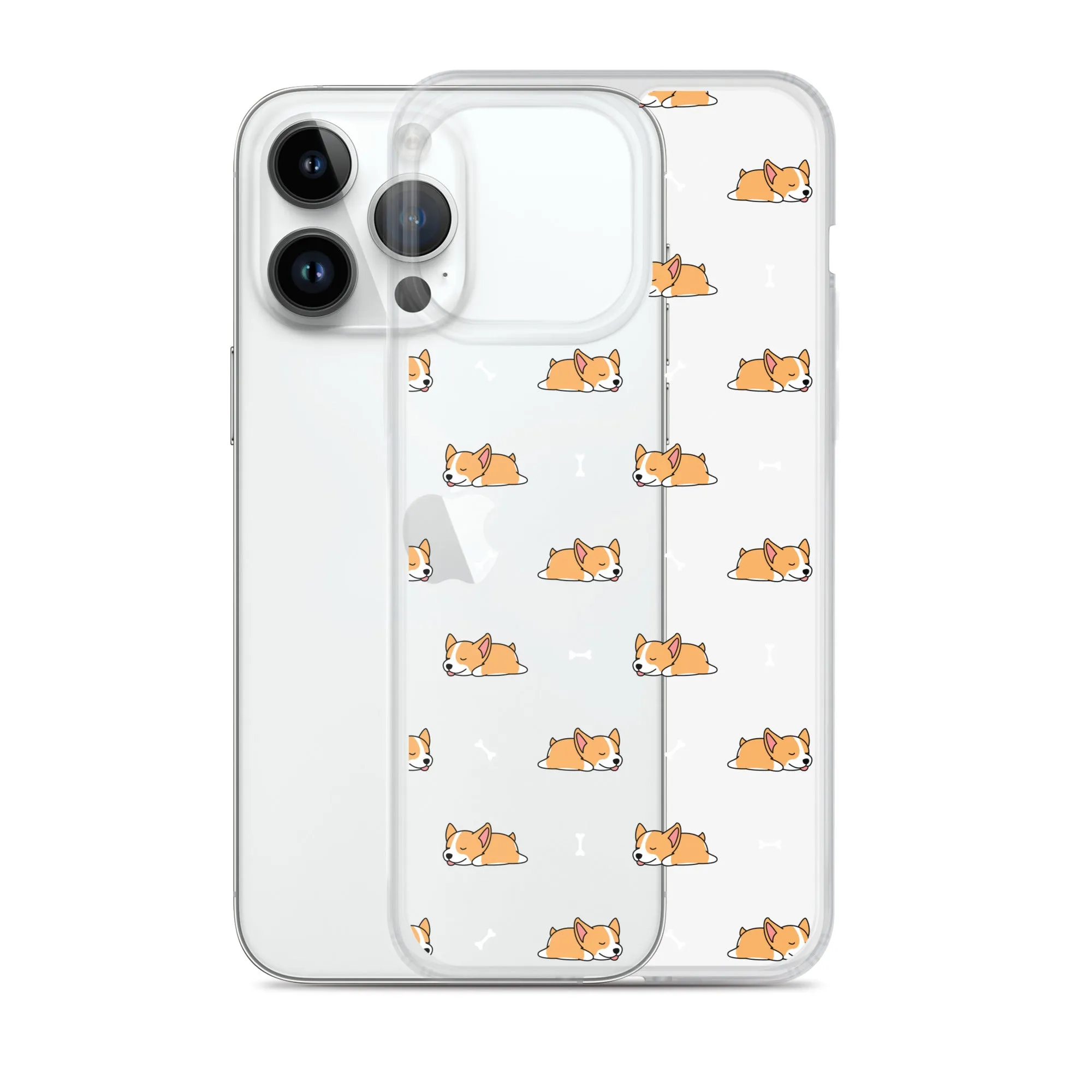 Welsh Corgi  iPhone 16 15 14 13 Clear Case, Dog Puppy Print Cute Gift Aesthetic iPhone 12 11 Pro Max Mini SE 2020 XS XR X 7 8 Cell Phone