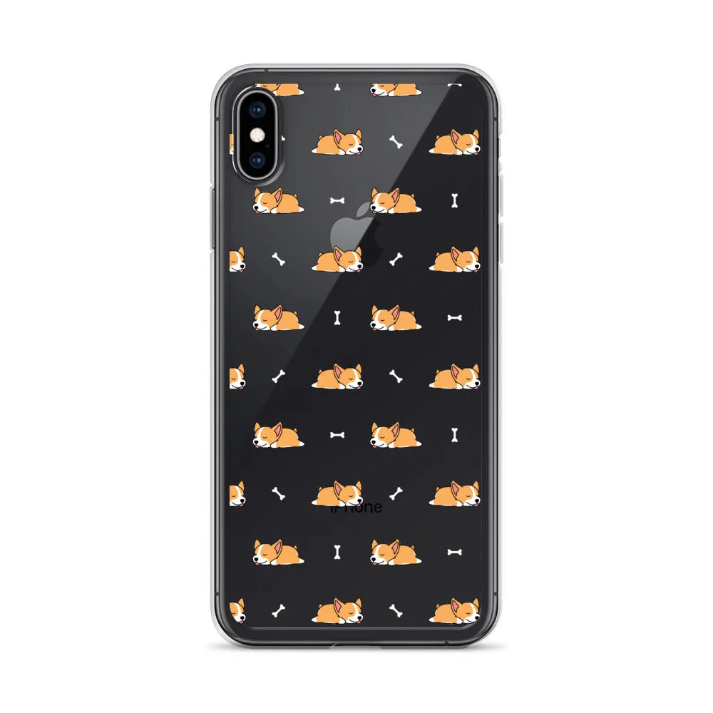 Welsh Corgi  iPhone 16 15 14 13 Clear Case, Dog Puppy Print Cute Gift Aesthetic iPhone 12 11 Pro Max Mini SE 2020 XS XR X 7 8 Cell Phone