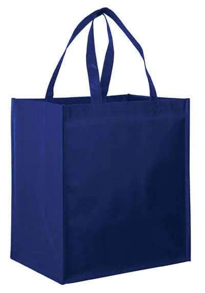 Wholesale Gloss Laminated Designer Grocery Tote Bag with Poly Board Insert - LN131015