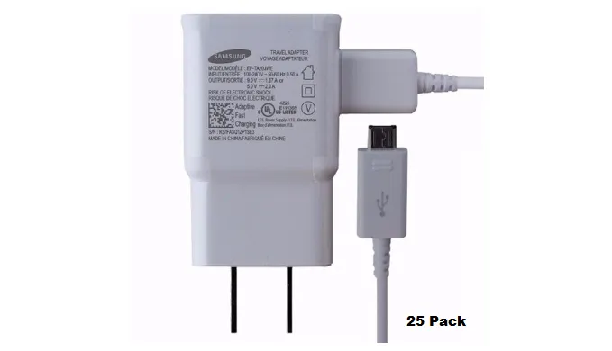 WHOLESALE PRICING: 25 to 100 Pack - Samsung Fast Charger   Charging Cable (Final Sale)!