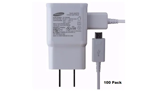 WHOLESALE PRICING: 25 to 100 Pack - Samsung Fast Charger   Charging Cable (Final Sale)!