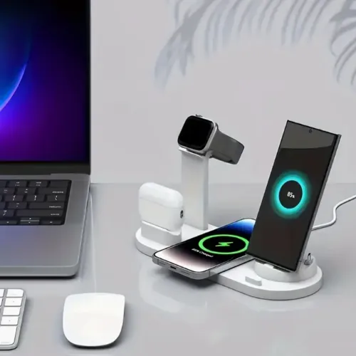 Wireless Charger for Fast Charging Is Suitable for IPhone/iWatch/AirPods.