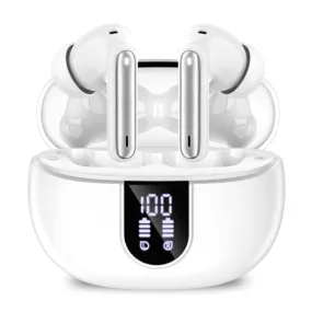 Wireless Earbuds, Bluetooth 5.3 Headphones 40Hrs Playtime Deep Bass Stereo in-Ear Earbud, LED Power Display, Call Noise Canceling Headphones with Mic, IP7 Waterproof Earphones for iPhone Android