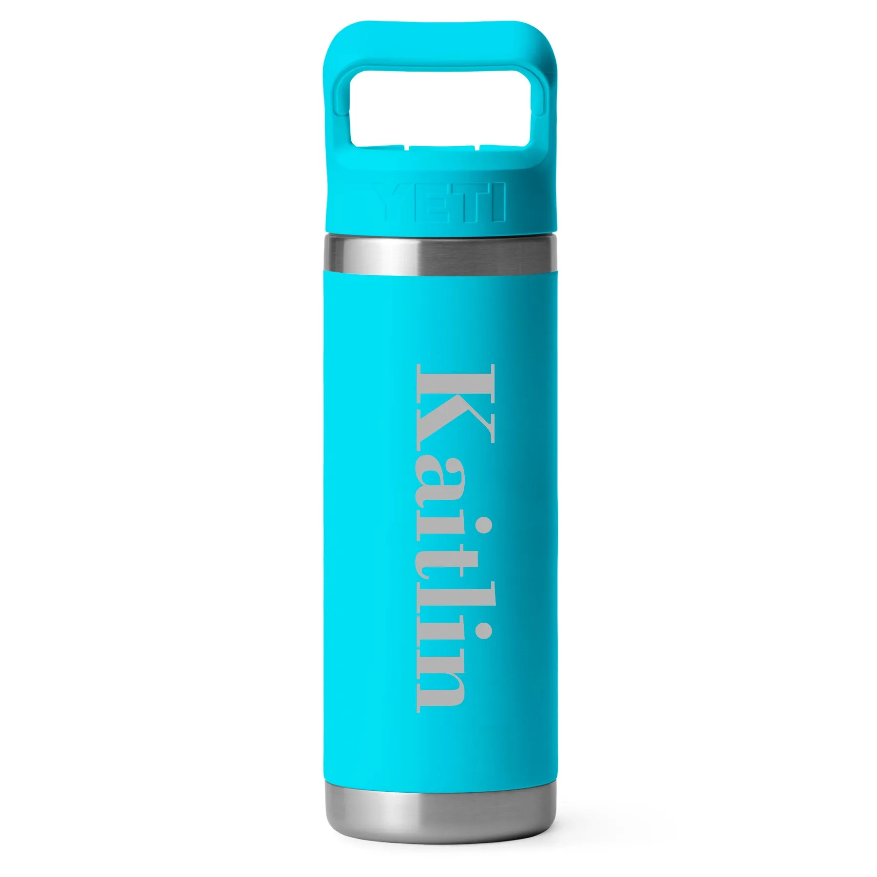 YETI Rambler 532 ml (18 oz) Bottle with colour matched straw lid - CUSTOMIZED