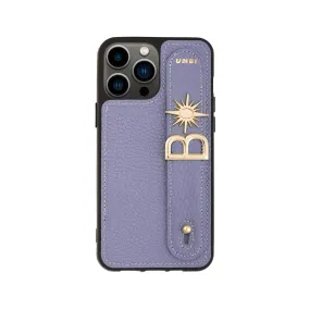 YOUZ. Personalized Leather iPhone Case - Lilac/Gold (Limited Addition)