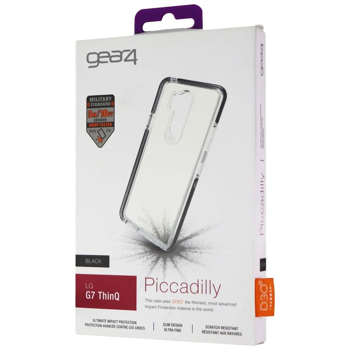 ZAGG Piccadilly Series Hybrid Case for LG G7 ThinQ - Clear / Black