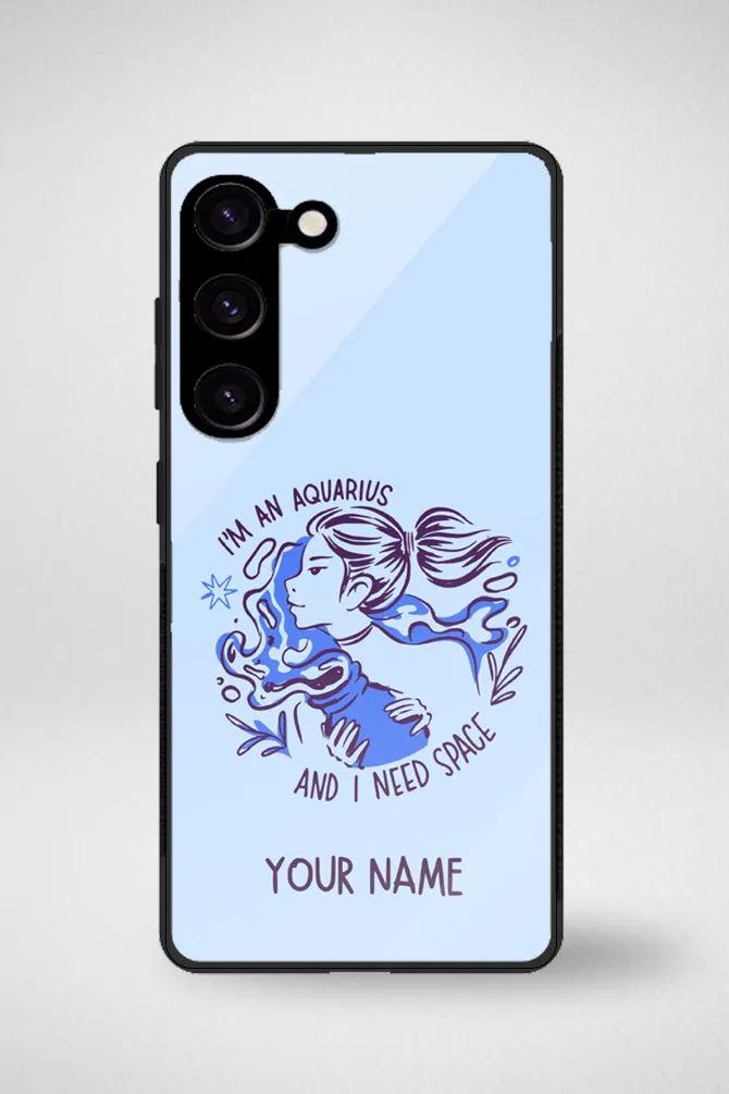 Zodiac Aquarius Customized Glass Mobile Case - iPhone, Samsung & OnePlus