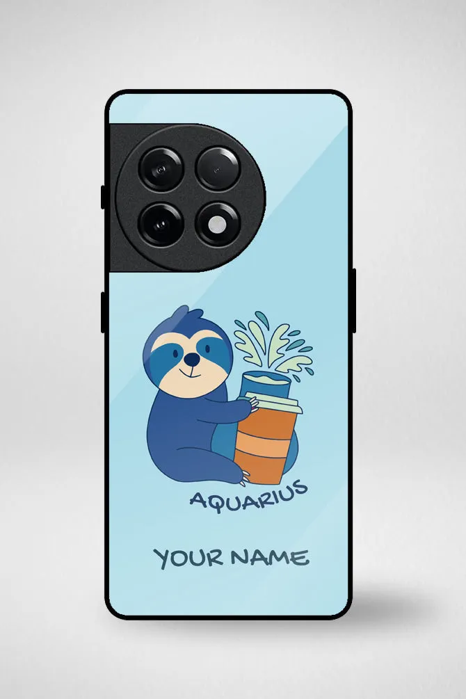 Zodiac Aquarius Customized Glass Mobile Case - iPhone, Samsung & OnePlus