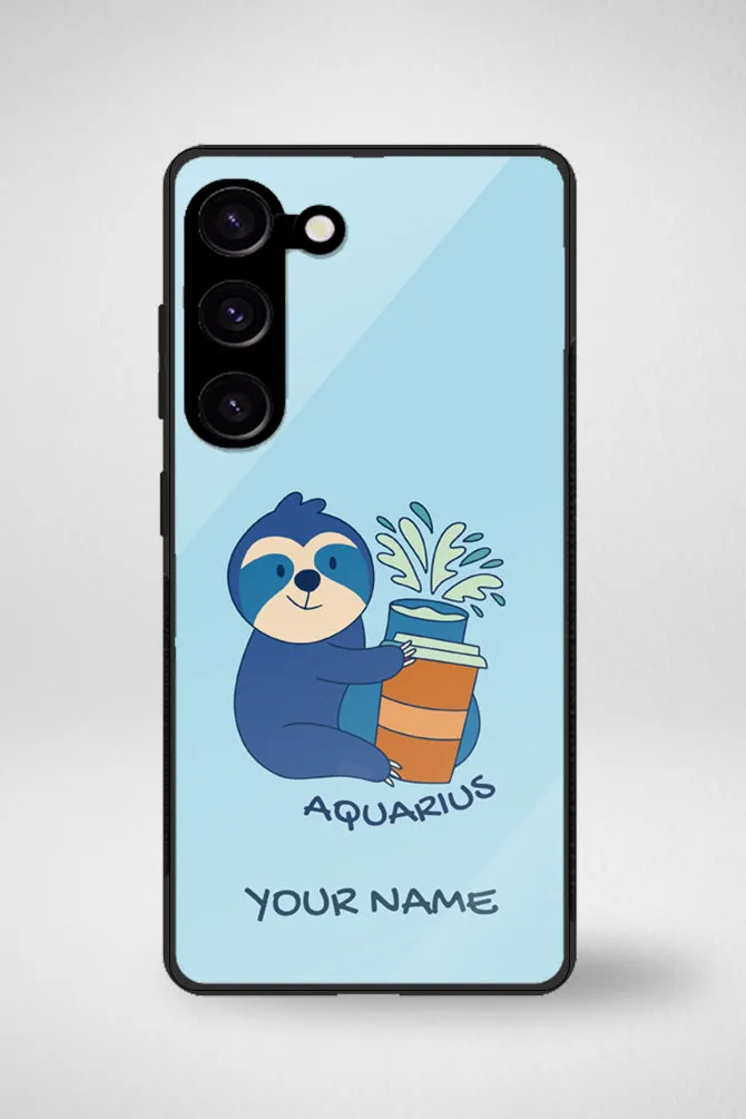 Zodiac Aquarius Customized Glass Mobile Case - iPhone, Samsung & OnePlus