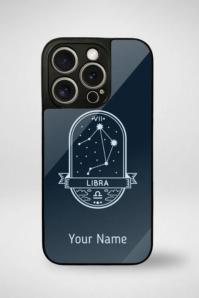 Zodiac Libra Customized Glass Mobile Case - iPhone, Samsung & OnePlus